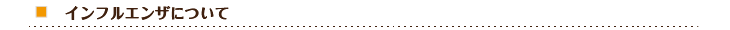 インフルエンザについて
