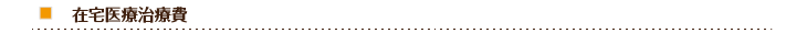 在宅医療治療費